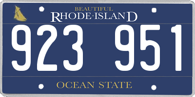 RI license plate 923951
