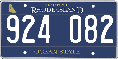 RI license plate 924082