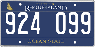 RI license plate 924099