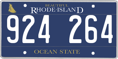 RI license plate 924264