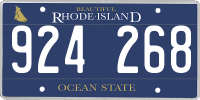 RI license plate 924268