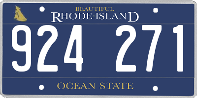 RI license plate 924271