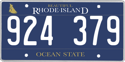 RI license plate 924379