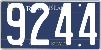 RI license plate 9244