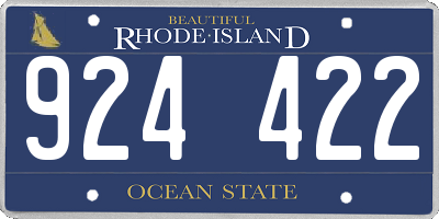 RI license plate 924422