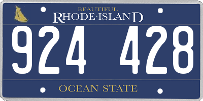 RI license plate 924428