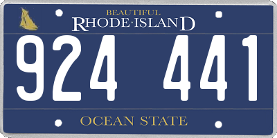 RI license plate 924441