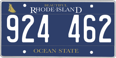 RI license plate 924462