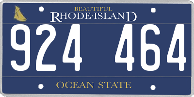 RI license plate 924464