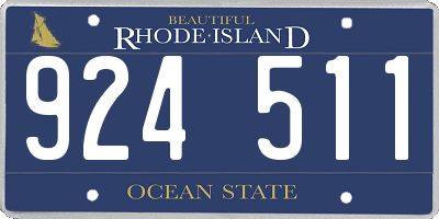 RI license plate 924511