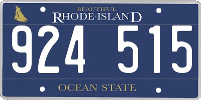 RI license plate 924515