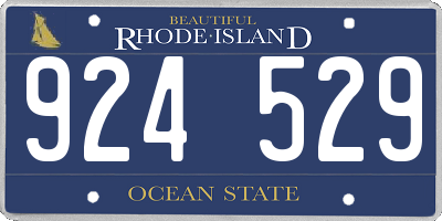 RI license plate 924529