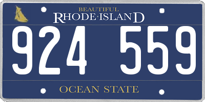 RI license plate 924559