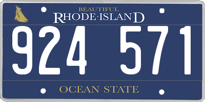 RI license plate 924571