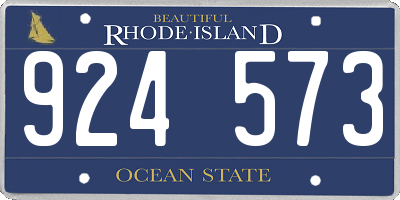 RI license plate 924573