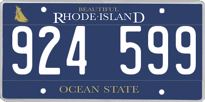 RI license plate 924599