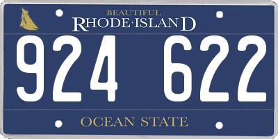 RI license plate 924622