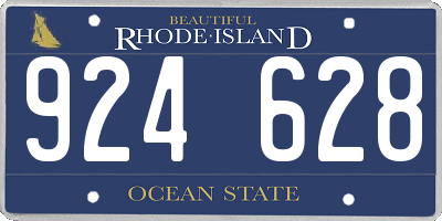 RI license plate 924628