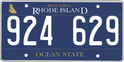 RI license plate 924629