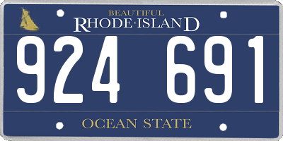 RI license plate 924691