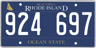 RI license plate 924697
