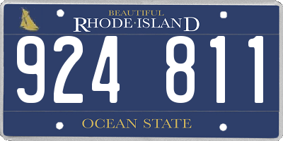 RI license plate 924811