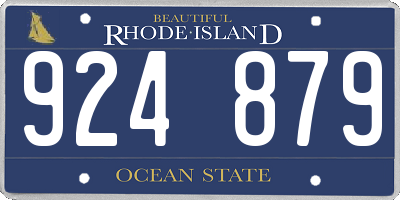 RI license plate 924879