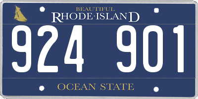 RI license plate 924901
