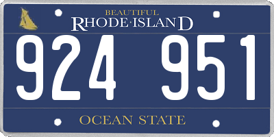 RI license plate 924951