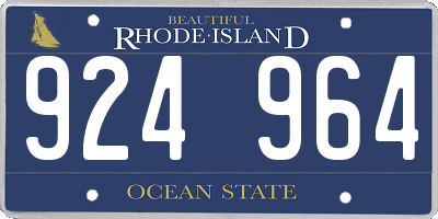 RI license plate 924964