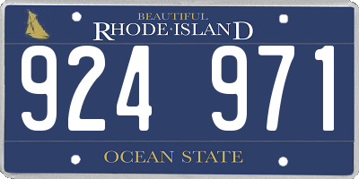 RI license plate 924971
