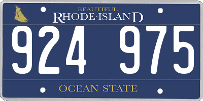 RI license plate 924975
