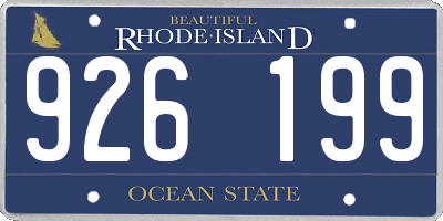 RI license plate 926199