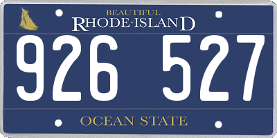 RI license plate 926527
