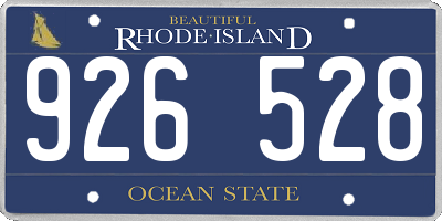 RI license plate 926528