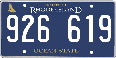 RI license plate 926619