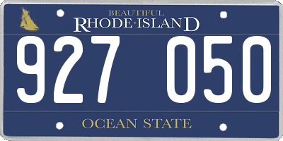 RI license plate 927050