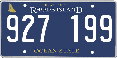 RI license plate 927199