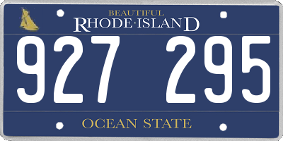 RI license plate 927295