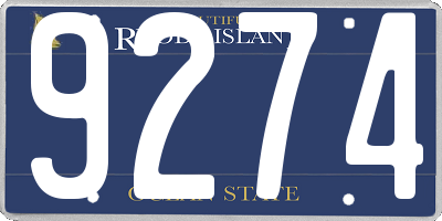 RI license plate 9274