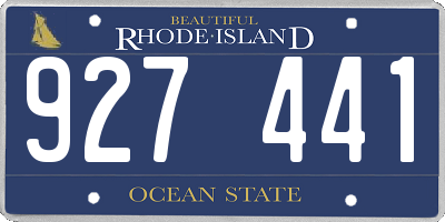 RI license plate 927441