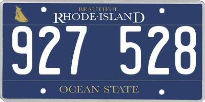 RI license plate 927528