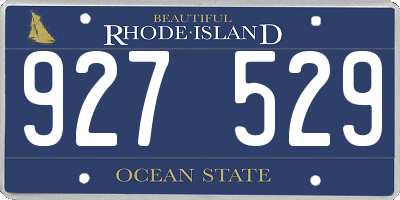 RI license plate 927529