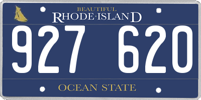 RI license plate 927620