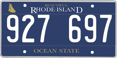 RI license plate 927697