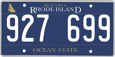 RI license plate 927699