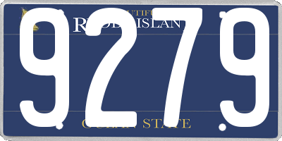 RI license plate 9279
