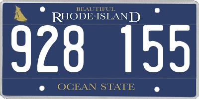 RI license plate 928155