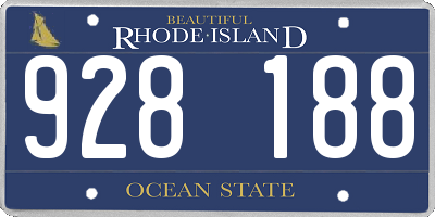 RI license plate 928188