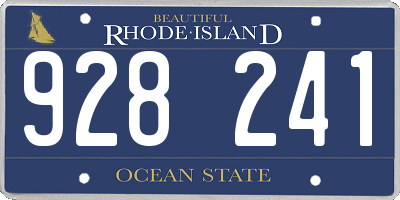 RI license plate 928241